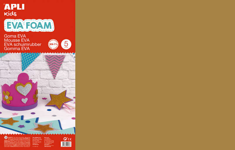 PACK 5 Goma Eva Marron 60x40 cm