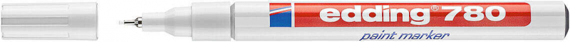 Edding 780 Rotulador Permanente de Tinta Opaca - Punta Redonda - Trazo 0.8mm - Puntas de Recambio Disponibles - Secado Rapido - 