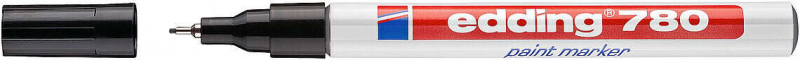 Edding 780 Rotulador Permanente de Tinta Opaca - Punta Redonda - Trazo 0.8mm - Puntas de Recambio Disponibles - Secado Rapido - 