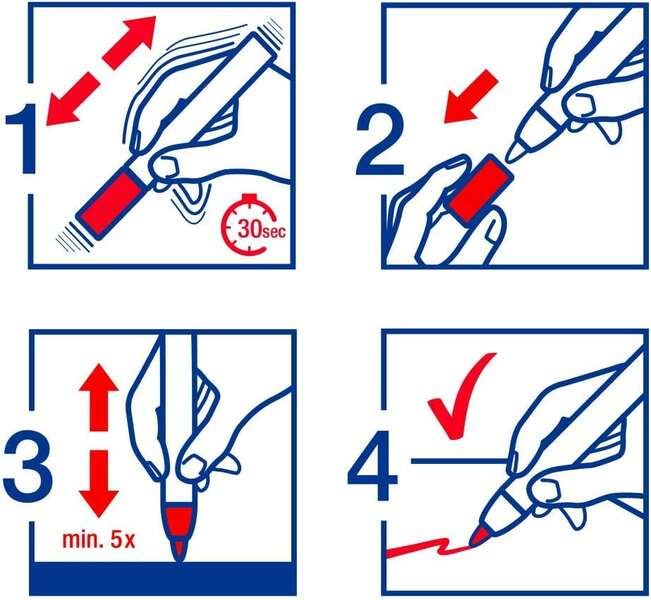 Imagen extra Edding 4085 Pack de 2 Rotuladores de Tiza Liquida - Punta Redonda - Trazo 1-3mm - Olor Neutro - Color Blanco