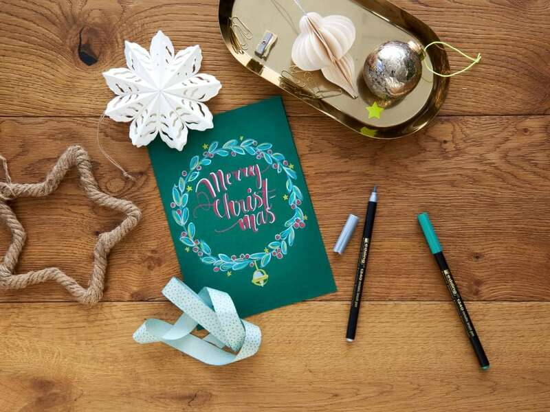 Imagen extra Edding 1340 Brush Pack de 6 Rotuladores - Punta Pincel Flexible - Trazo 1-3mm - Tinta con Base de Agua - Colores Oro, Rojo, Azul