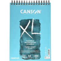 Canson XL Aquarelle Album Espiral Microperforado de 30 Hojas A4 - Grano Fino - 21x29.7cm - 300g - Blanco