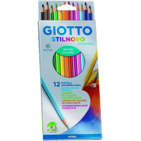 Giotto Stilnovo Acquarell Pack de 12 Lapices de Colores Acuarelables Hexagonales