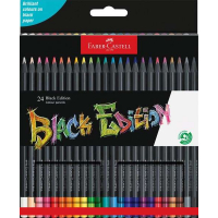 Faber-Castell Black Edition Pack de 24 Lapices de Colores