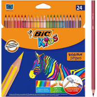 Bic Kids Evolution Stripes - Caja de 24 Lapices de colores