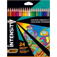 Bic Intensity Triangle - Caja de 24 Lapices para Colorear Triangulares