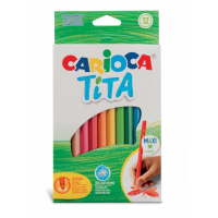 Carioca Tita Maxi Pack de 12 Lapices de Resina
