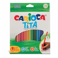 Carioca Tita Pack de 24 Lapices de Resina - Hexagonales