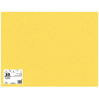 PACK 25 Cartulinas 50x65 cm 180gr AMARILLO ORO. 