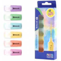 PACK 6 Marcadores MINI Economicos Colores Pastel. Surtidos