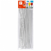 Apli Limpiapipas para Manualidades Blancos - Flexibles - Suaves - Tupidos - Blanco