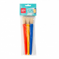 Apli Pack de 3 de Pinceles Jumbo para Niños