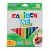 Carioca Tita Pack de 24 Lapices Triangulares - Cuerpo Triangular