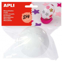 Apli Bola de Porexpan Diametro 80 mm - Blanco