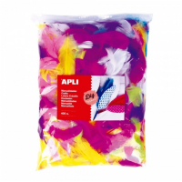 Apli Pack de 400 Plumas Collage Formato MAXI - Infantil - Amarillo