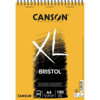 Canson Bloc XL Bristol Extraliso A4 de 50 Hojas 180gr - Acabado Satinado - Blanco