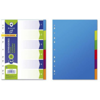 Bismark Pack de 6 Separadores A4 Plastico - Extragruesos