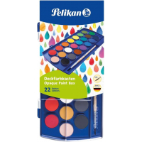 Pelikan - Acuarelas Escolares 22 Colores + Pincel