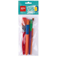 Apli Kids Paint & Fun Pack de 5 Pinceles