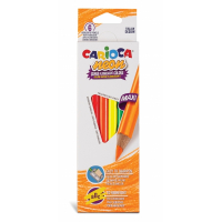 Carioca Pack de 6 Lapices Triangulares Maxi Neon - Colores Fluorescentes