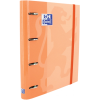 Oxford Europeanbinder Classic A4+ Carpeta de Anillas con Recambio Cuadricula 5x5 - Tapa Extradura. Melocoton