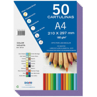 PACK 50 Cartulinas A4  180g - Violeta