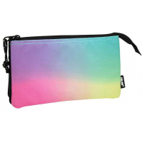 Milan Sunset Estuche Portatodo 5 Compartimentos - 22x12x4cm - Negro