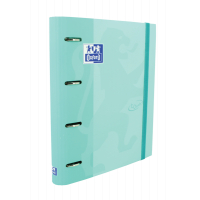 Oxford Europeanbinder Touch A4+ Carpeta de Anillas con Recambio Cuadricula 5x5 - Tapa Extradura - Cierre con Goma Elastica - Col
