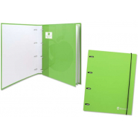 Carpebloc ECONOMICO con Recambio A4 de 4 Anillas. Verde