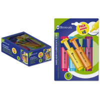 PACK 6 Marcadores economicos colores Fluorescentes. Surtidos