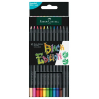 Faber-Castell Black Edition Pack de 12 Lapices de Colores