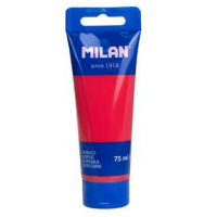 Milan Tubo de Pintura Acrilica 75ml Rojo Coral