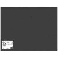 PACK 25 Cartulinas 50x65 cm 180gr NEGRO. 
