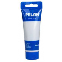 Milan Tubo de Pintura Acrilica 75ml Plata
