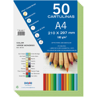 PACK 50 Cartulinas A4  180g - Verde Mondego