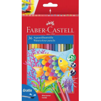 Faber-Castell Classic Colour Acuarelable Pack de 36 Lapices de Colores Hexagonales Acuarelables 
