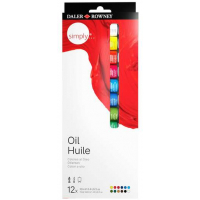 Daler Rowney Simply Pack de 12 Pinturas Oleo 12ml