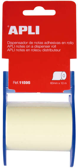 Apli Dispensador Nota Adhesiva Rollo. 10 metros de longitud