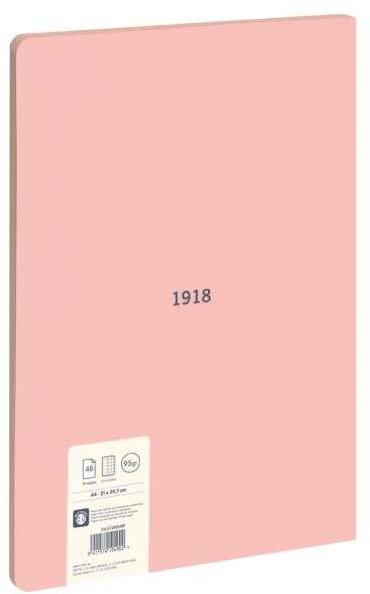 Imagen extra Milan Serie 1918 Libreta Encolada Formato A4 Cuadricula 5x5mm - 48 Hojas de 95 gr/m2 - Microperforado - Tapa Blanda - Rosa