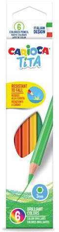 Carioca Tita Pack de 6 Lapices de Colores - Hexagonales