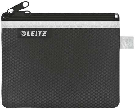 Leitz WOW Bolsa Porta-Todo Pequeña 2 Compartimentos - 105x6x140mm - Negro
