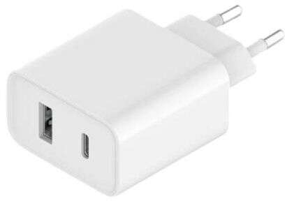 Xiaomi Cargador de Pared para Smartphone 1x USB-C, 1x USB-A 33W - Admite Carga Simultanea - Carga Rapida PD