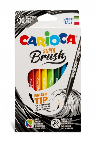 Carioca Super Brush Pack de 10 Rotuladores. Lettering