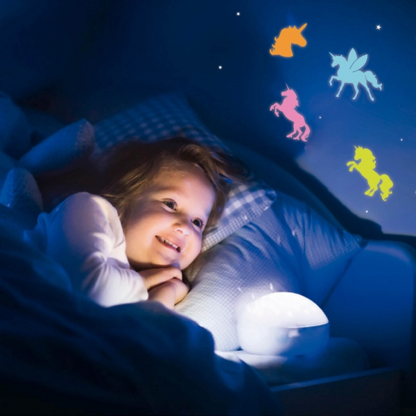 Imagen extra Apli Unicornios Luminiscentes 3D - Plastico Solido - Brillan en la Oscuridad - Adhesivo Permanente - Diseños y Tamaños Surtidos