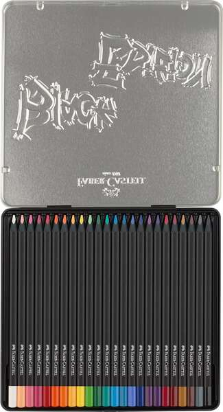 Imagen extra Faber-Castell Black Edition Caja Metalica de 24 Lapices de Colores 
