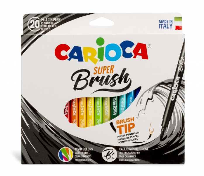 Carioca Super Brush CAJA 20 Rotuladores Lettering