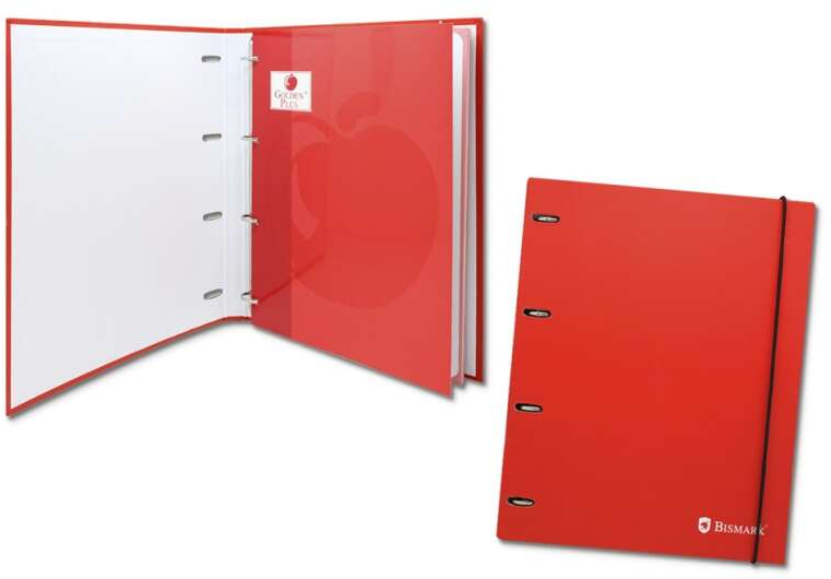 Carpebloc ECONOMICO con Recambio A4 de 4 Anillas. Rojo