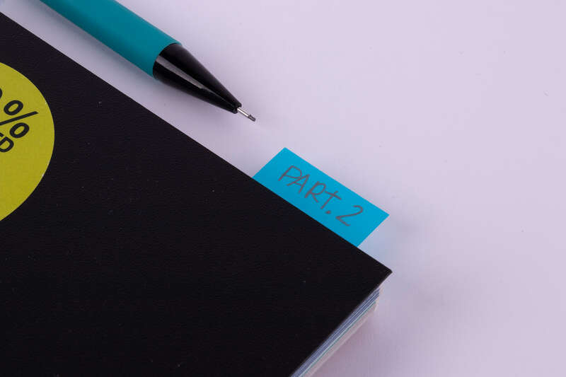 Imagen extra Apli Indices Adhesivos Film Zigzag 45x25mm Dispensador de 50 marcadores