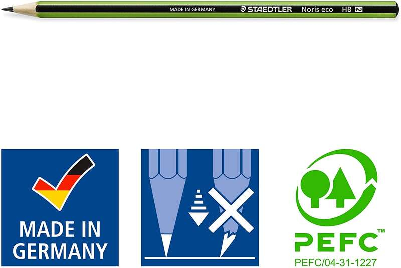 Imagen extra PACK 7 Staedtler Noris Eco (varias durezas, 1 blando, 5 estandar, 1 duro)