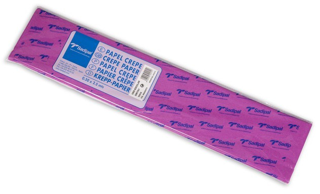 Sadipal PACK de 10 Papeles crespon Magenta de 50cm x 2m (Papel pinocho crepe)